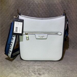 NWT Kate Spade Hudson Messenger Crossbody Bag - Pale Sapphire Colorblock Botique